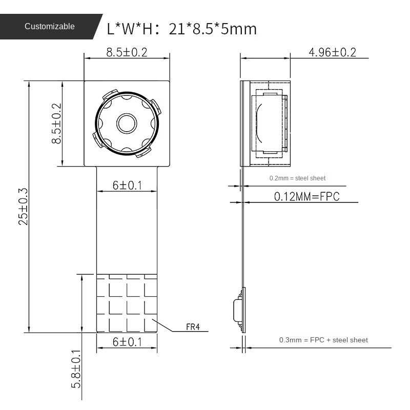 MIPI Monitoring Module CMOS OV5645 2